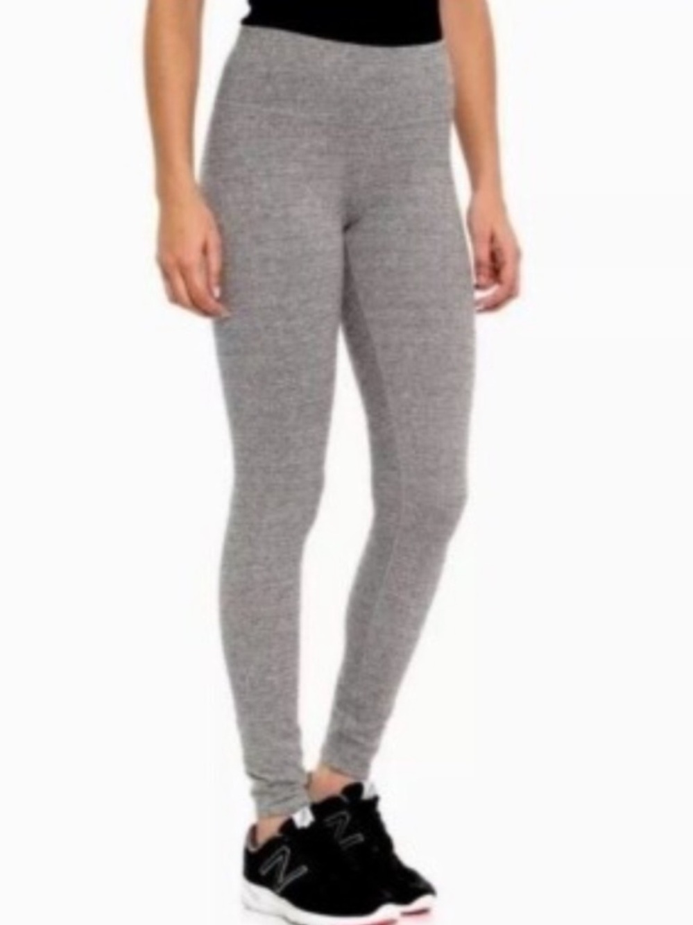 Kyodan Heather Gray High-Waist Stretch Leggings